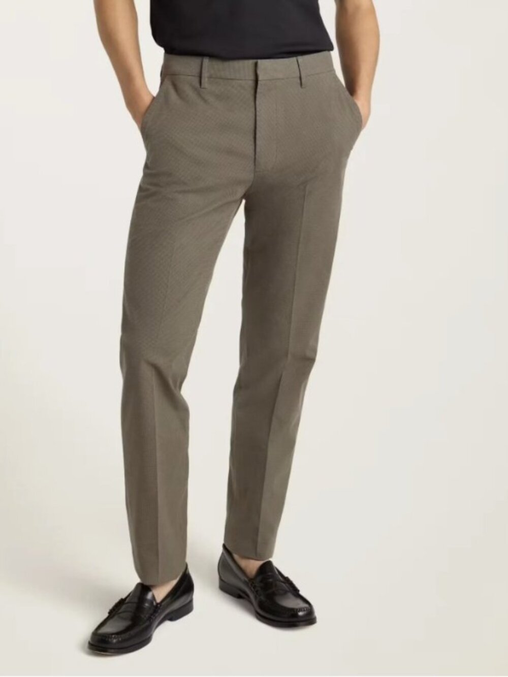 Bonobos Stretch Weekday Warrior Dress Pants Wednesday Olive Houndstooth - 29x30